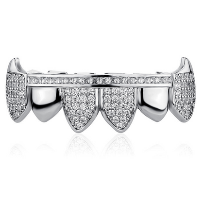 3/4 Iced Connecting Bar Grillz - Different Drips