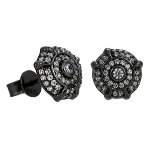 Black S925 Moissanite Dragon Claw Stud Earrings - Different Drips