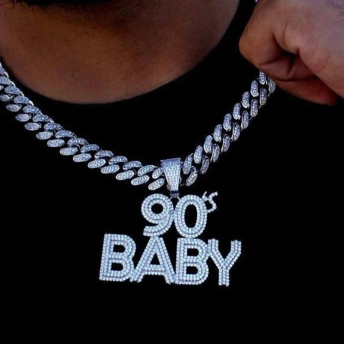 Iced Out 90'S Baby Pendant - Different Drips