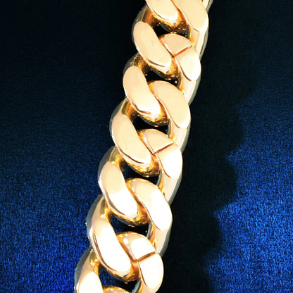 21mm All Over Baguette Miami Cuban Link Bracelet - Different Drips