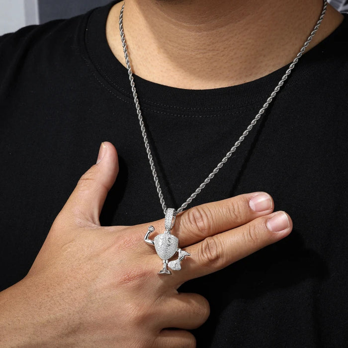 S925 Moissanite Money Bag Trophy Pendant - Different Drips