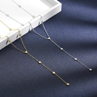 Thumbnail for Women's S925 Moissanite Lariat Necklace - Different Drips