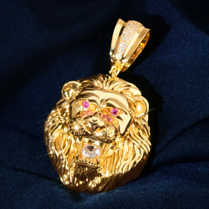 Solid Lion Head Pendant - Different Drips