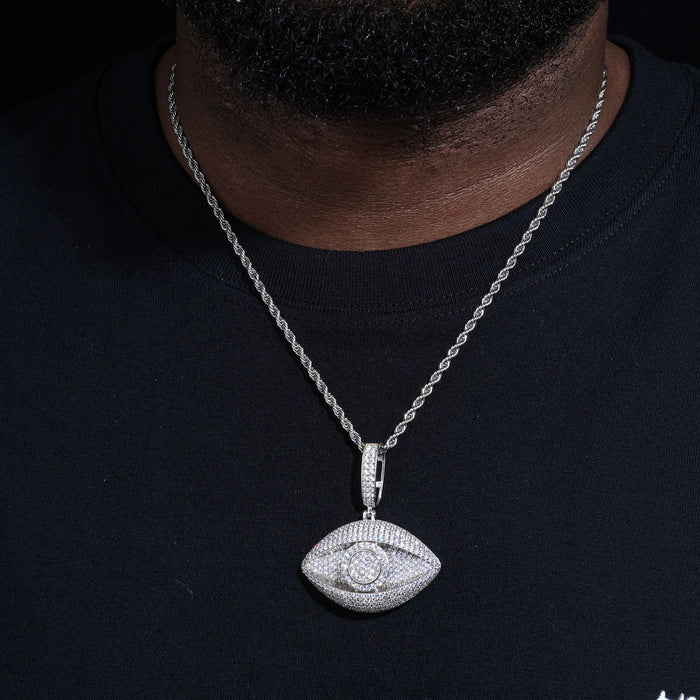 S925 Moissanite Diamond Evil Eye Pendant - Different Drips