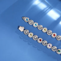 Thumbnail for 9mm S925 Multi Color Moissanite Pearl Chain - Different Drips