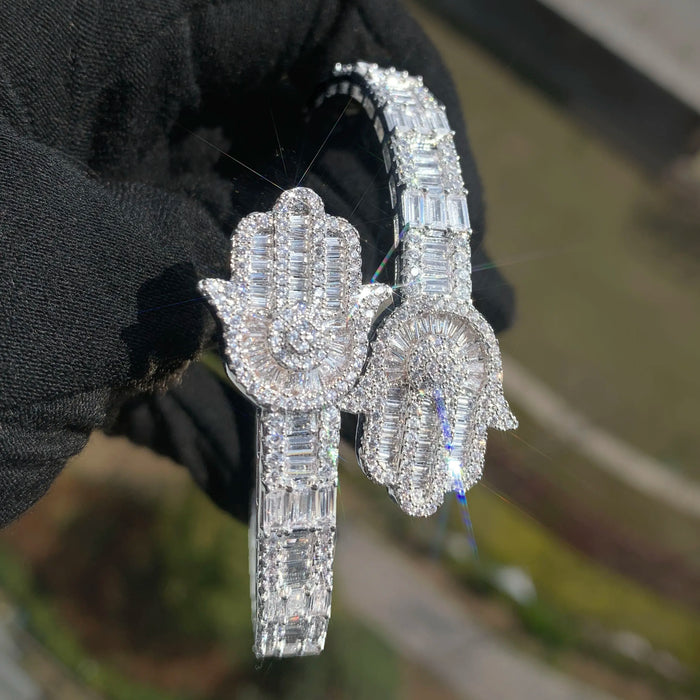 Baguette Hasma Hand Cuff Bangle Bracelet - Different Drips