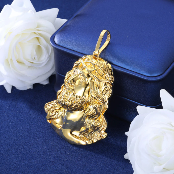 S925 Solid Jesus Piece Pendant - Different Drips