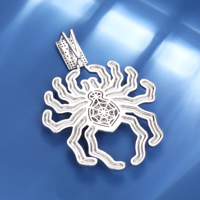 S925 Moissanite Spider Pendant - Different Drips