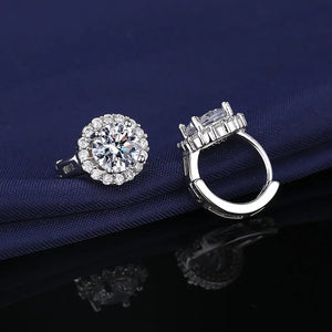 0.5/1Carat Women's S925 Moissanite Diamond Hoop Earrings - Different Drips