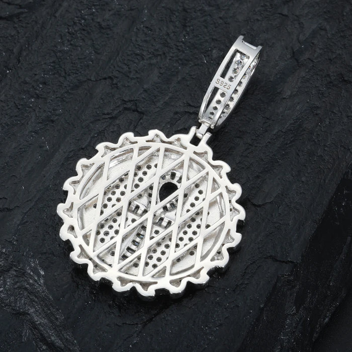 S925 Moissanite Ankh Medallion Pendant - Different Drips