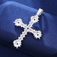 Thumbnail for S925 Moissanite Thorns Cross Pendant - Different Drips