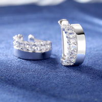 Thumbnail for S925 Moissanite Diamond Cuff Earrings - Different Drips