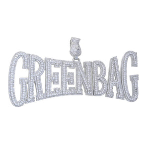 Iced Out Greenbag Pendant - Different Drips