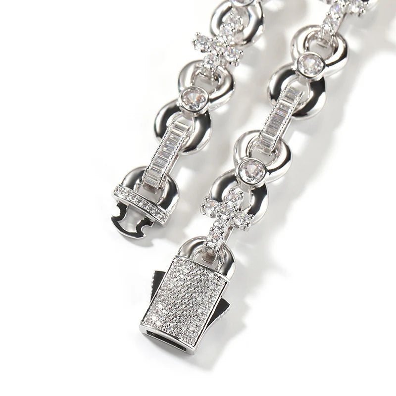 Iced Infinity Figure 8 Cross Link Chain - Different Drips