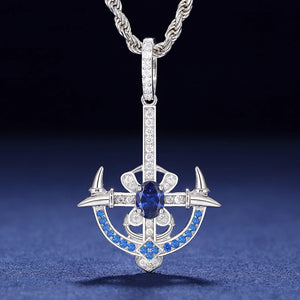 S925 Moissanite Viking Pendant - Different Drips