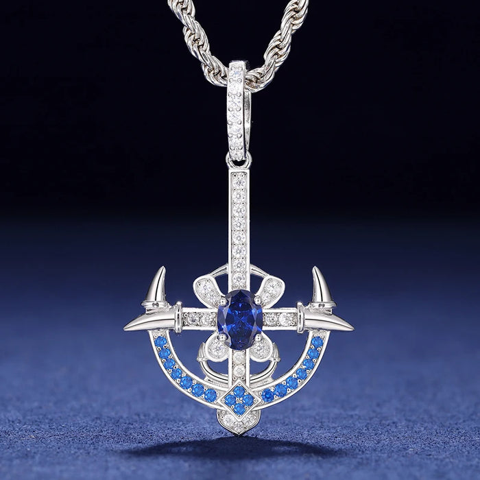 S925 Moissanite Viking Pendant - Different Drips