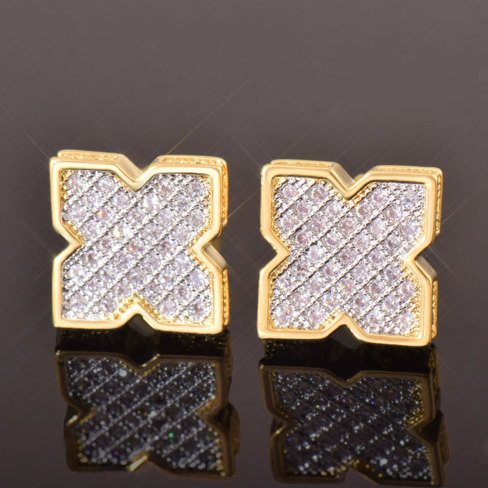 9mm Quatrefoil Stud Earrings - Different Drips