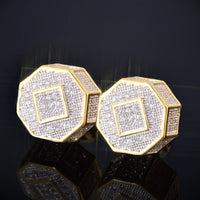 Thumbnail for 11mm Octagon Stud Earrings - Different Drips