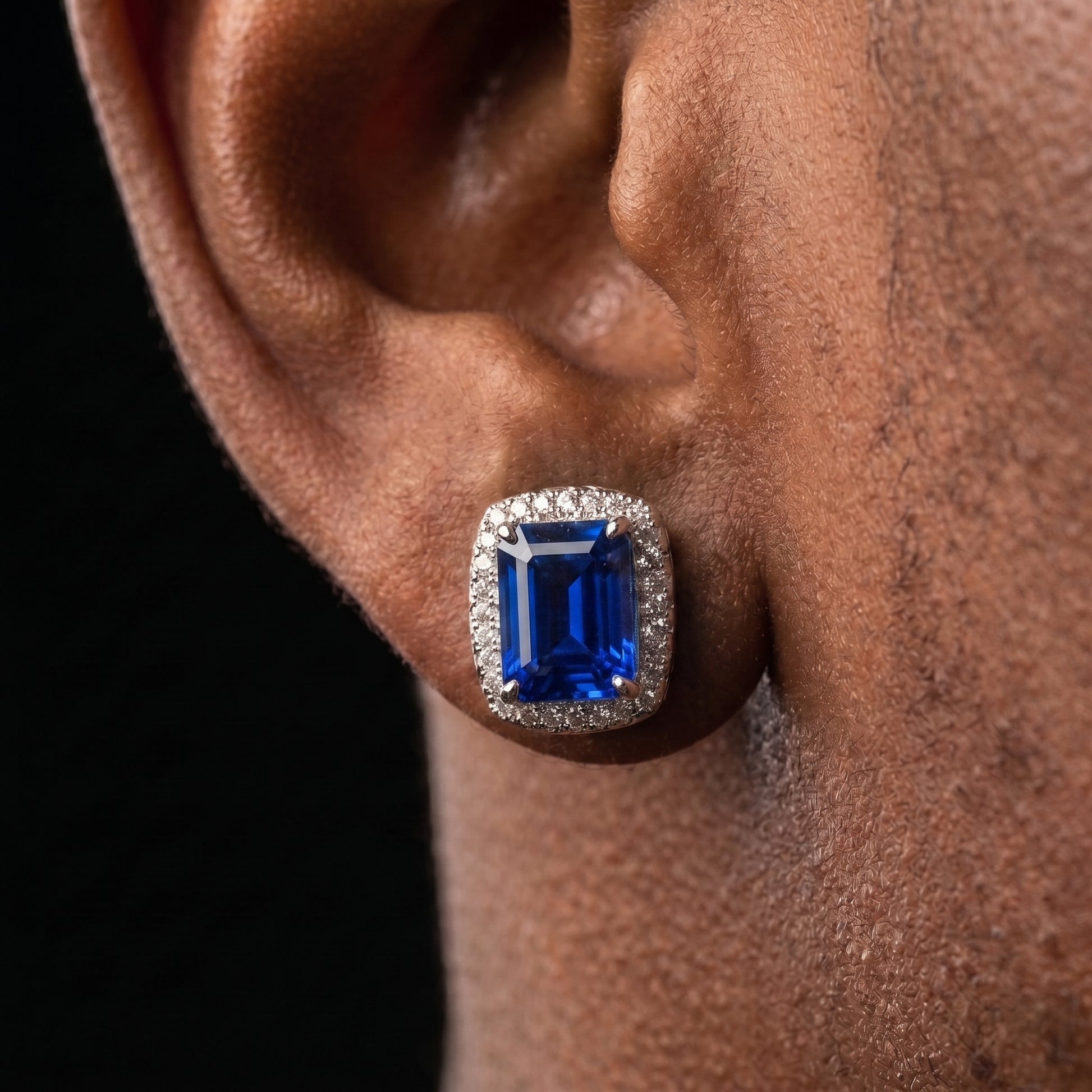 Emerald Cut Stud Earrings - Different Drips