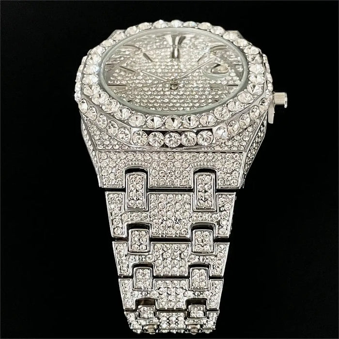 Bust Down Royal Blue Iced Out Watch - Different Drips