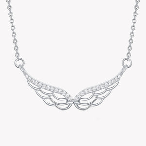 Women's S925 Moissanite Wing Pendant - Different Drips