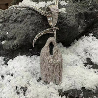 Thumbnail for Iced Grim Reaper Pendant - Different Drips