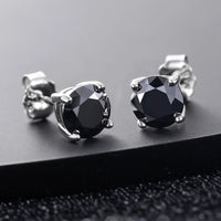 Thumbnail for S925 Moissanite Black Diamond Stud Earrings - Different Drips