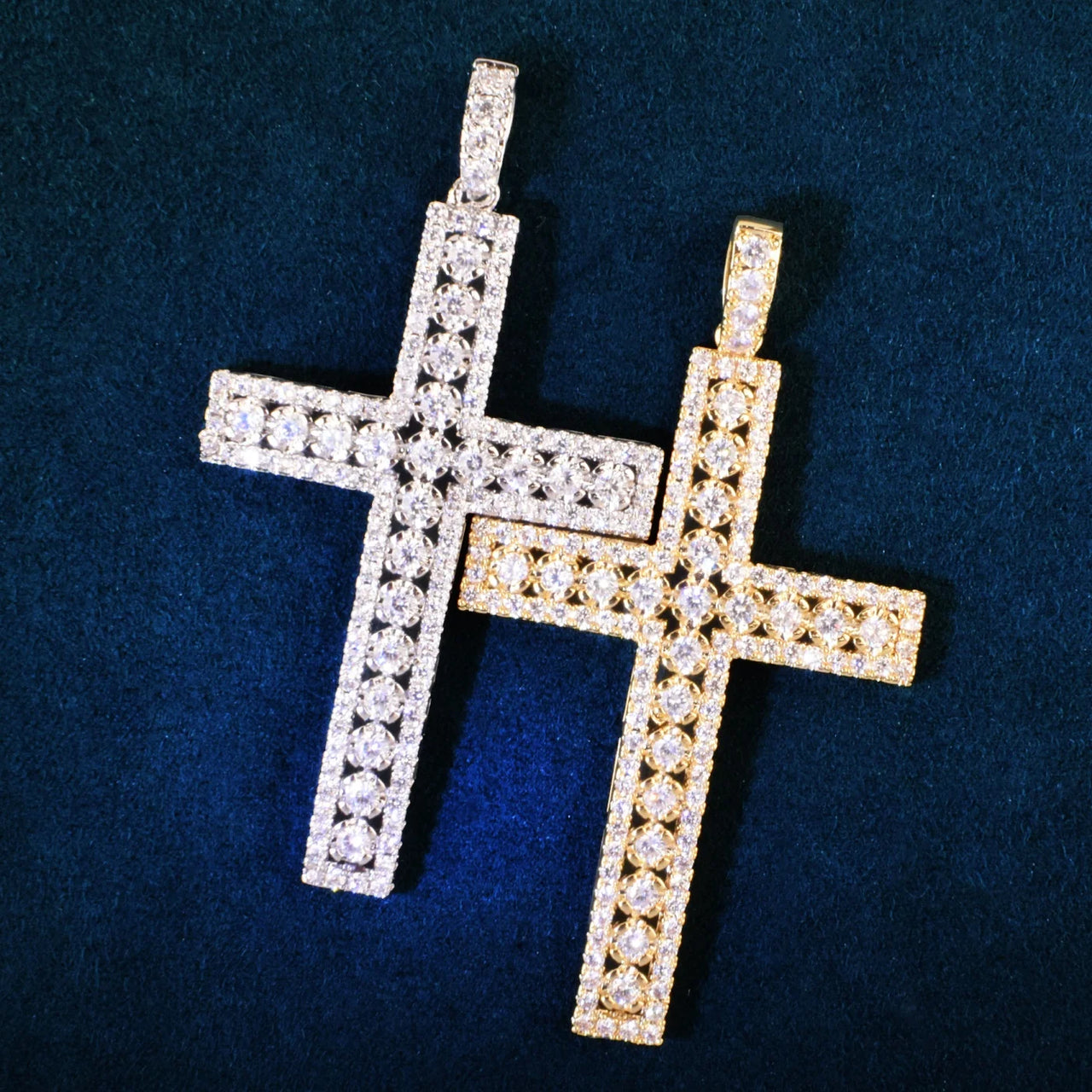 Diamond Lace Cross Pendant - Different Drips