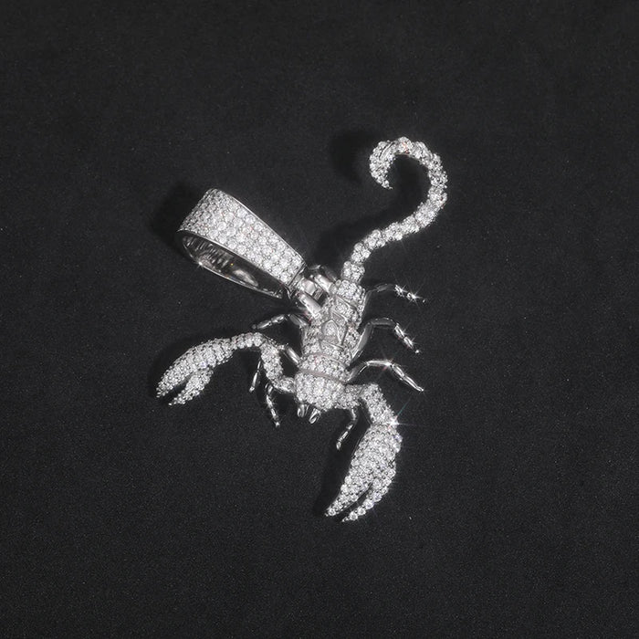 S925 Moissanite Scorpion Pendant - Different Drips