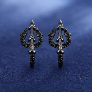 S925 Moissanite Trident Earrings - Different Drips