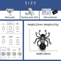 Thumbnail for S925 Moissanite Spider Earrings - Different Drips