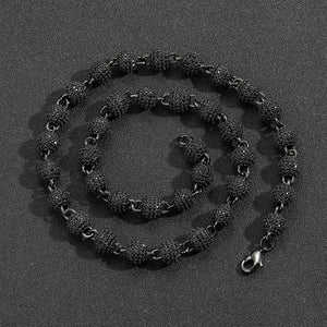 8mm Black Ball Link Chain - Different Drips