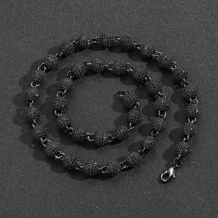 8mm Black Ball Link Chain - Different Drips
