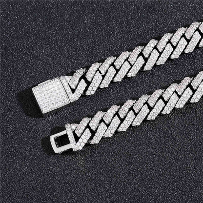 10mm Iced Out Cuban Prong Bracelet - Different Drips