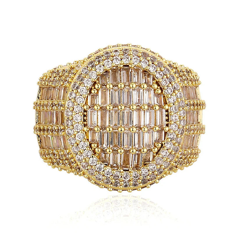 Domed Baguette Pavé Ring - Different Drips