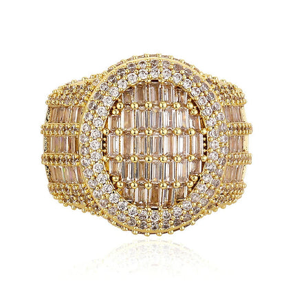 Domed Baguette Pavé Ring - Different Drips
