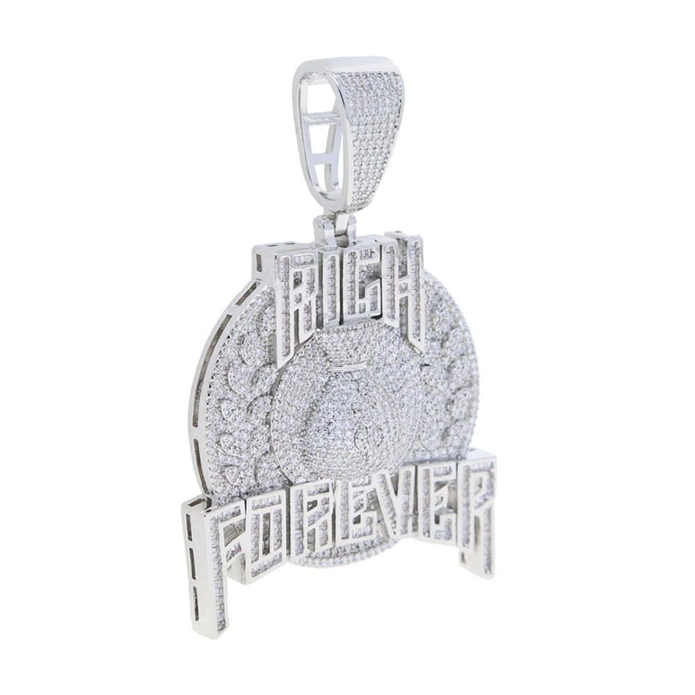 Iced Out Rich Forever Pendant - Different Drips