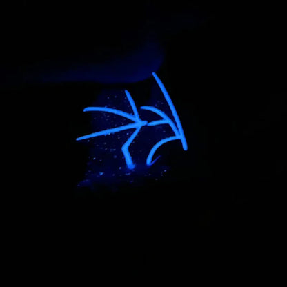 Iced Out Glow In The Dark Bat Pendant - Different Drips