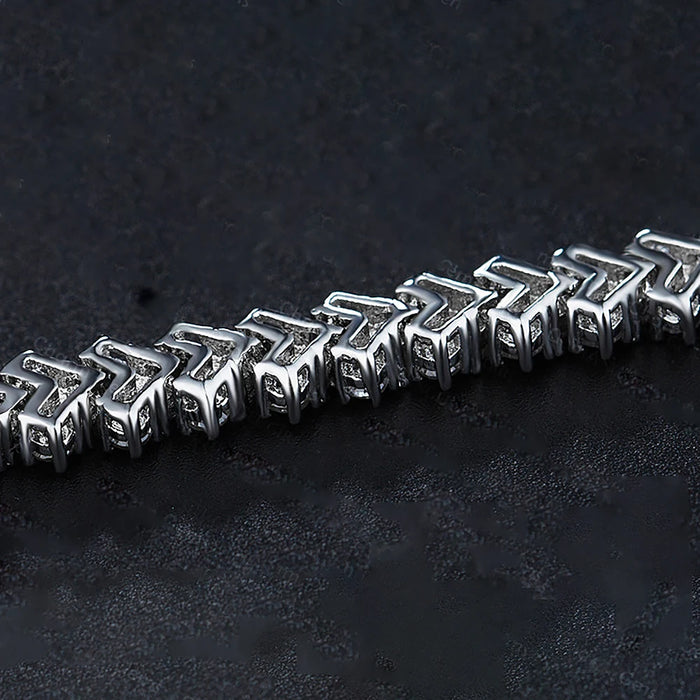 Women's S925 Diamond Arrow Tennis Bracelet - Different Drips