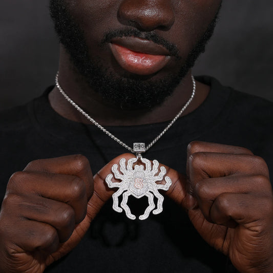 S925 Moissanite Spider Pendant - Different Drips