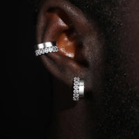 Thumbnail for S925 Moissanite Diamond Cuff Earrings - Different Drips