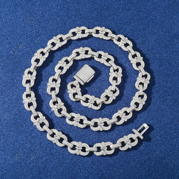 S925 Moissanite Marquise Link Diamond Bracelet - Different Drips