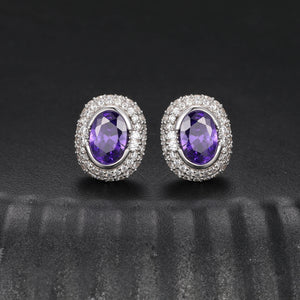 S925 Moissanite Diamond Gem Earrings - Different Drips