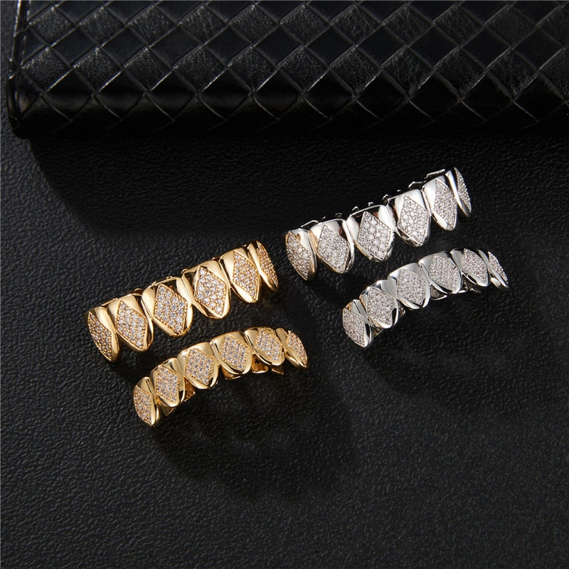 Iced Rhombus Pattern Grillz - Different Drips