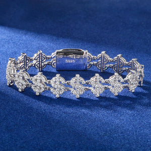 S925 Moissanite Dollar Link Bracelet - Different Drips