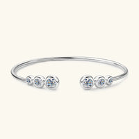 Thumbnail for Women's S925 Moissanite Bubble Bangle Bracelet - Different Drips