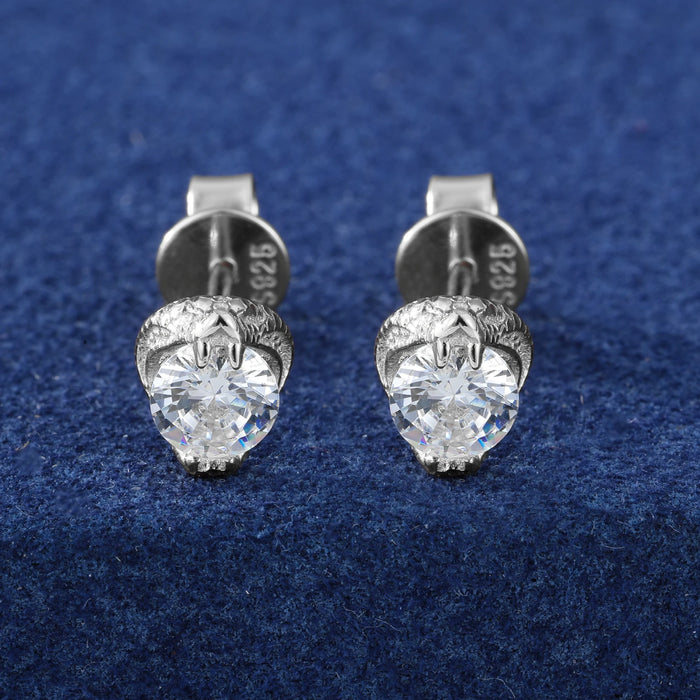 S925 Moissanite Diamond Snake Claw Stud Earrings - Different Drips