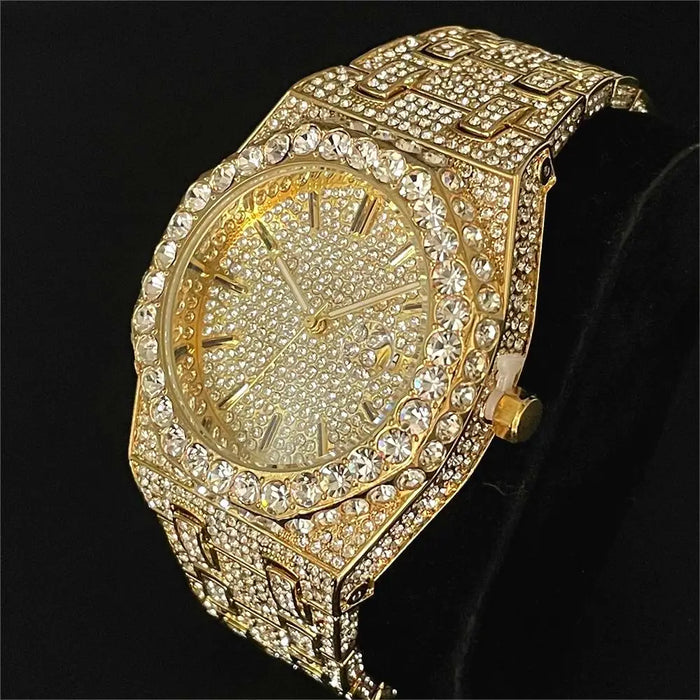 Bust Down Royal Blue Iced Out Watch - Different Drips