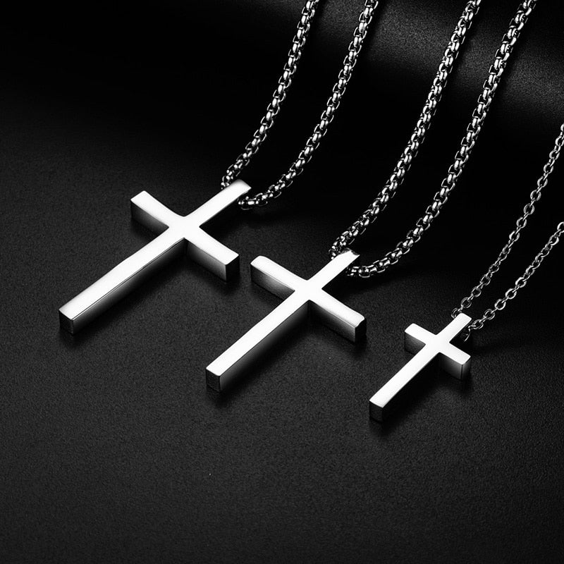 S925 Micro Simple Cross Pendant - Different Drips
