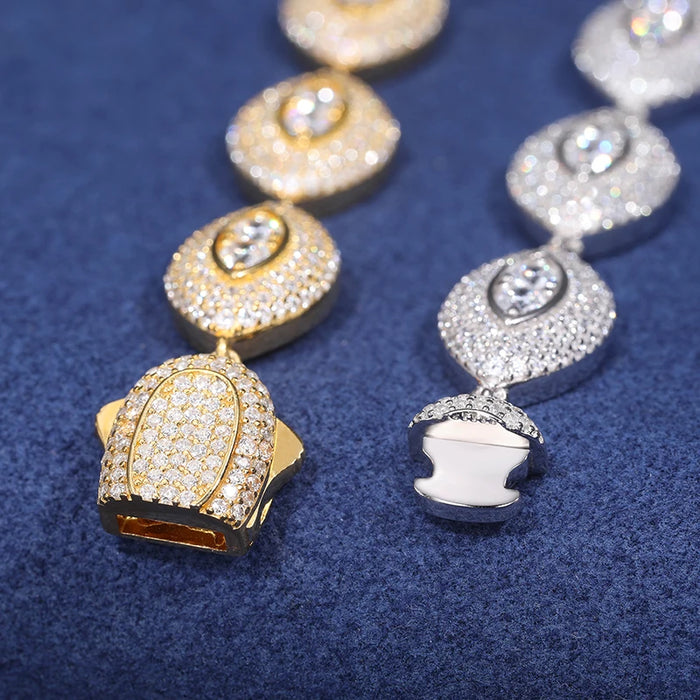 S925 Moissanite Diamond Eye Link Bracelet - Different Drips